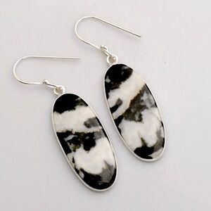 White Buffalo Turquoise Earrings